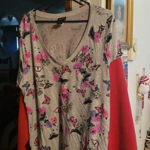 TORRID short SLEEVE top gray